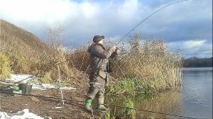 Ищите ямы, там водятся здоровенные лещи.Фидерная ловля поздней осенью в не очевидных местах.