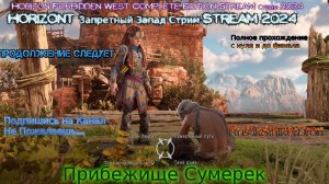 Horizon Forbidden West запретный запад Stream Стрим 2024 Полное прохождение #5 прибежище сумерек