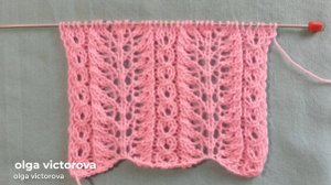 431 АЖУРНЫЕ ДОРОЖКИ СПИЦАМИ Вязание Узоры спицами