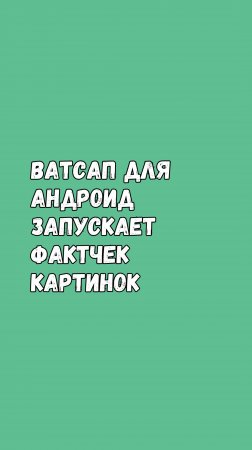 Ватсап для Андроид Запускает Проверку Картинок