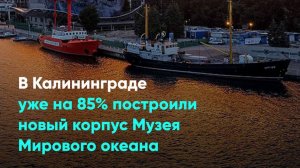 В Калининграде уже на 85% построили новый корпус Музея Мирового океана