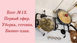 Влог №13. Первый эфир/ Уборка, готовка/ Бизнес-план. 07-15 ноября 2023.