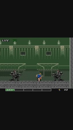 Босс 2 "Кибер - тюрьма" ESWAT: City Under Siege (Sega Mega Drive / Genesis)