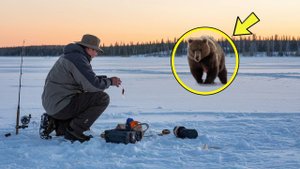 Рыбак Не Заметил, Как К Нему Приблизился Огромный Медведь. То, Что Произошло Дальше, Невероятно