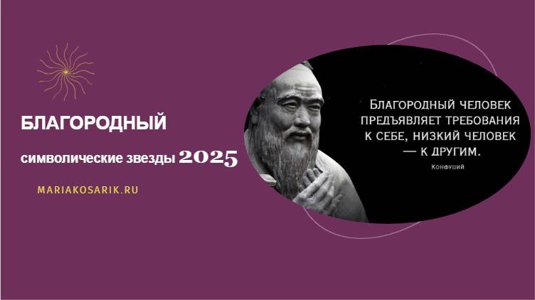 БЛАГОРОДНЫЙ В 2025 ГОДУ 乙巳