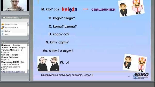 Cуществительные с нерегулярным склонением. Часть ІІ