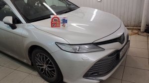 Toyota Camry -  установили охранный комплекс с автозапуском и управлением с телефона StarLine S96