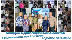 Концерт посвященный Дню Народного Единства!