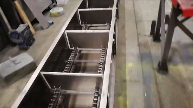 Конвейер скребковый 100 т/ч 14 метров