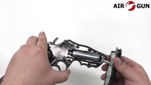 Пневматический револьвер ASG Dan Wesson 715-6 steel grey пулевой 4,5 мм