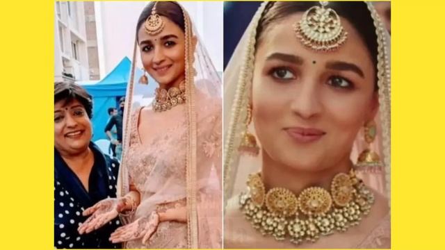 Alia Bhatt looks Stunning at her Bridal Look before her Grand Wedding Ceremony with Ranbir Kapoor