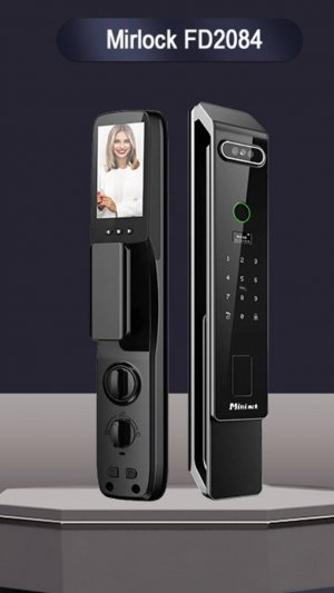 Мантаж электронного замка с распознаванием лица MirLock FD2084 на входные двери в квартиру