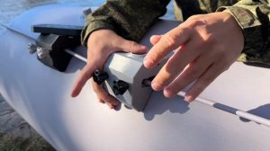 Держатель эхолота для надувной лодки ПВХ с креплением на ликтрос