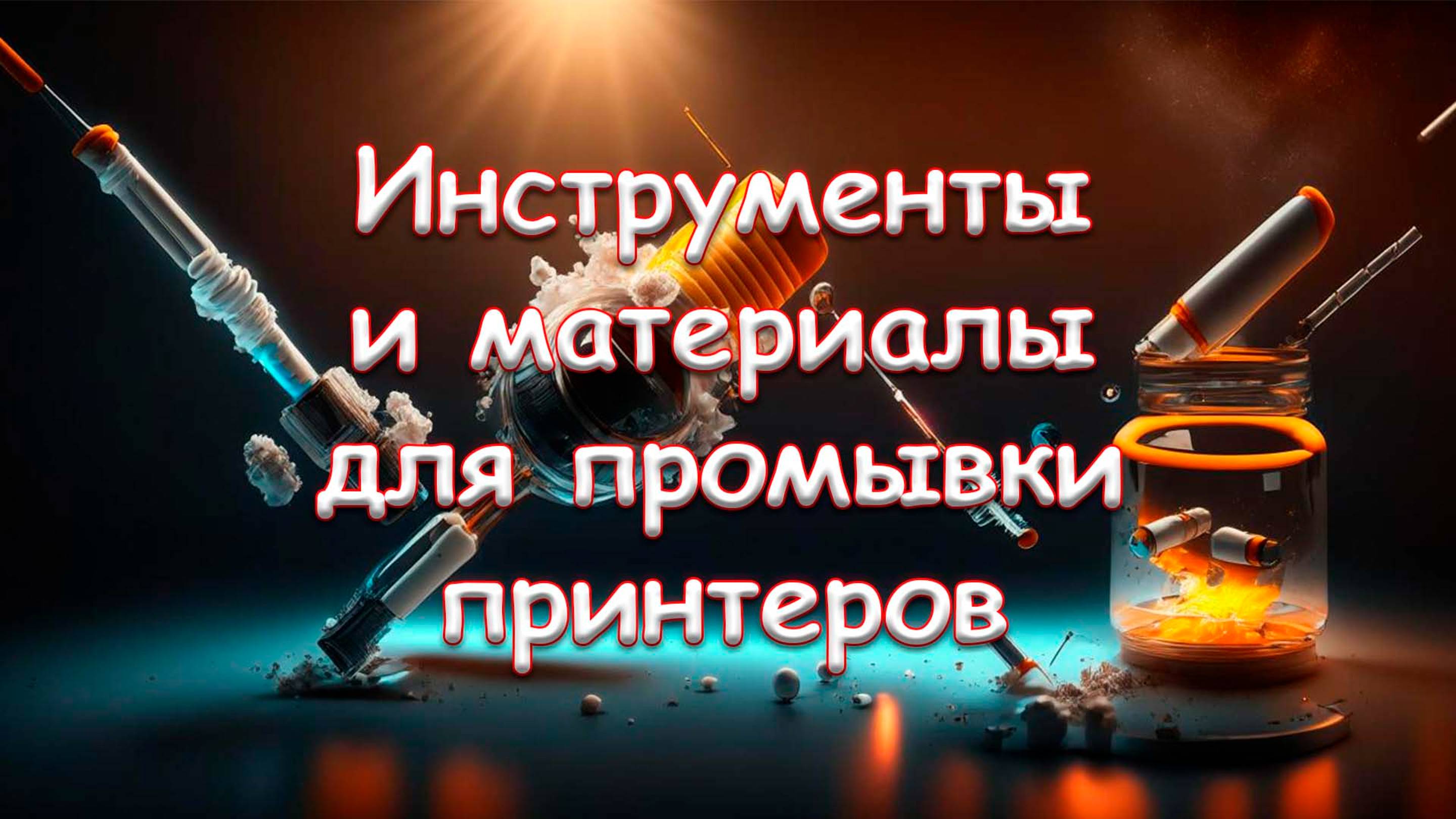 Инструменты и материалы для промывки принтеров