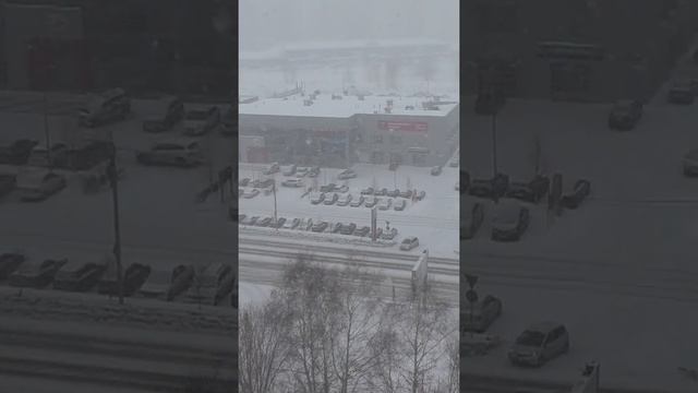 Барнаул завалило снегом!