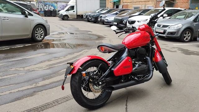 Мотоцикл Ява Перак красный работа двигателя Ява Перак звук мотора Jawa