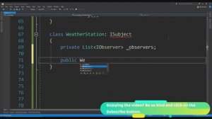 C# Observer Pattern Example