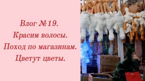 Влог №19. Красим волосы/ Поход по магазинам/ Цветут цветы. 14-21 декабря 2023.