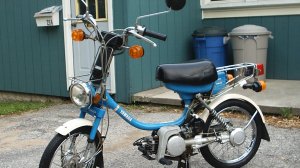 Купил винтажный мокик Yamaha QT-50 Carrot