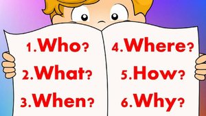 6 questions cartoon