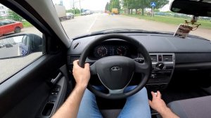 LADA PRIORA POV TEST DRIVE (CITY CAR DRIVING)