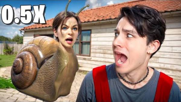 СКУЛБОЙ но НА 0.5Х СКОРОСТИ! СЛОУМО ЧЕЛЛЕНДЖ! ИСПЫТАНИЕ В SCHOOLBOY RUNAWAY