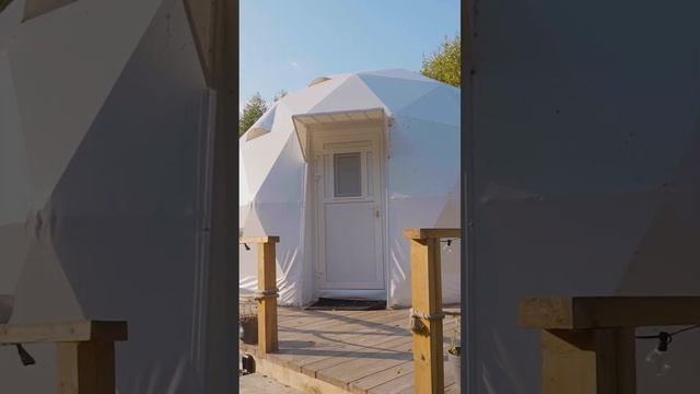 Купол D6 (28м2) под ключ лайт в Челябинской области  #глэмпинг #glamping