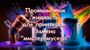 Промывочная жидкость для принтеров. Замена "мистер мускул".