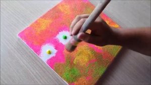 АБСТРАКТНАЯ ГЕОМЕТРИЯ   - Уроки рисования акриловыми красками! Шаг за шагом! Живопись на холсте для