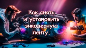 Как снять и установить энкодерную ленту.