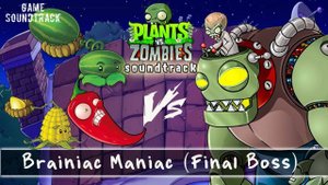 Plants vs  Zombies (2009) - Brainiac Maniac (Final Boss). Game Soundtrack.
