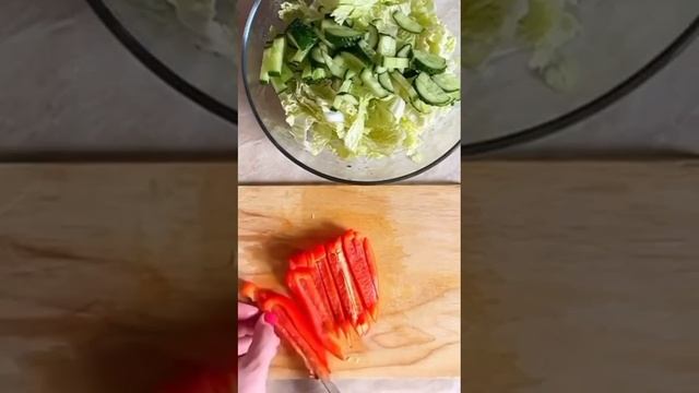 Лёгкий постный салат