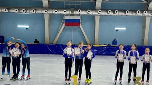 Эстафета шорт-трек девочки 9-11лет