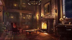 Уютная библиотека и дождь. 4 часа