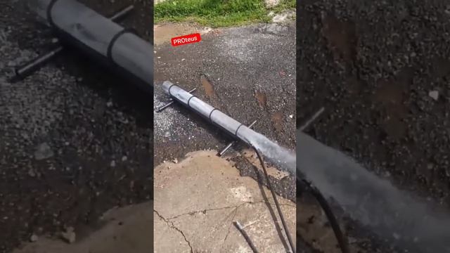 Как гидродинамическая установка PROteus чистит трубы - наглядно 😎😎😎
