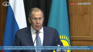 🔴 #ПрямойЭфир: Выступление С.В.Лаврова в ходе встречи со студентами Академии госуправления при През