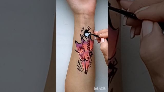 Красивый аквагрим #shorts #аквагримистории