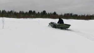 Ростин по очень глубокому снегу