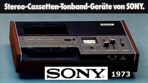 SONY. Кассетные магнитофоны 1973 года