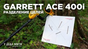 Тест на разделение целей Garrett Ace 400i