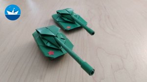 Танк Т-90 из бумаги/Tank T-90 made of paper/Оригами танк