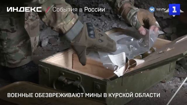 Бойцы «Севера» обезвреживают мины в Курской области