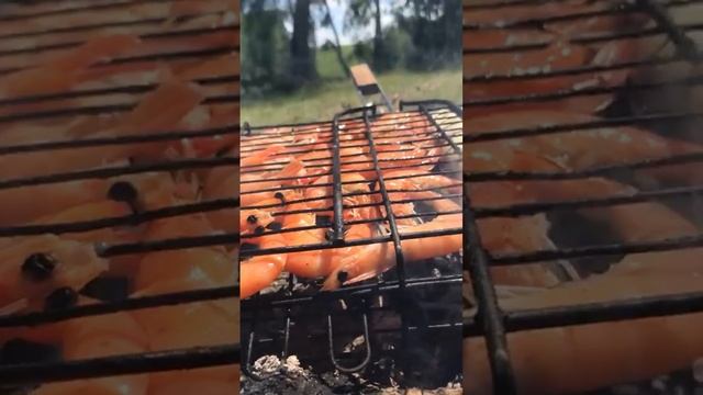 Самые вкусные креветки на мангале
