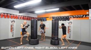 30-Minute Advanced Muay Thai Knees & Elbows Heavy Bag workout Class - Class #5