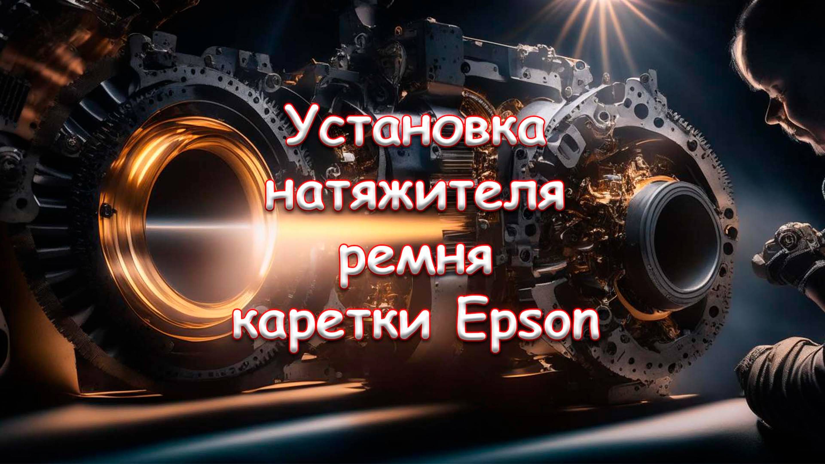 Установка натяжителя ремня каретки Epson