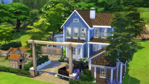 Семейный дом ферма | The Sims 4 Строительство | Mulena Sims 4