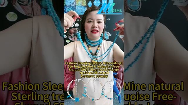 GN-20241107-06 Fashion Sleeping Beauty Mine natural Sterling treatment turquoise Free-Shaped S925