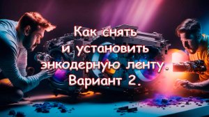 Как снять и установить энкодерную ленту. Вариант 2.