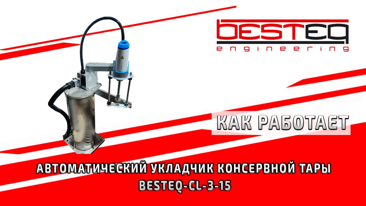 Автоматический укладчик консервной тары BESTEQ-CL-3-15