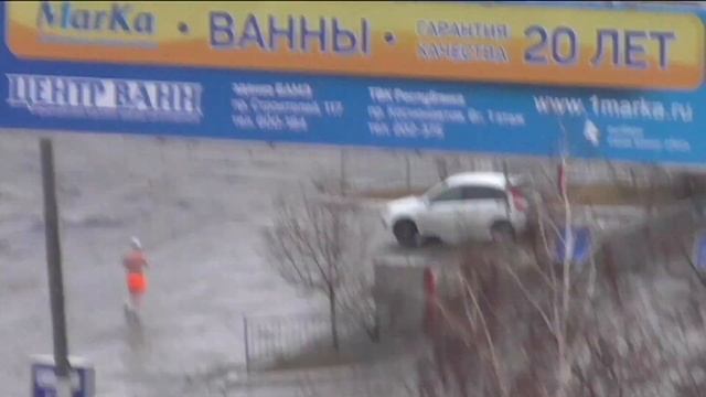 Утренняя пробежка под ледяным весенним дождем в конце марта